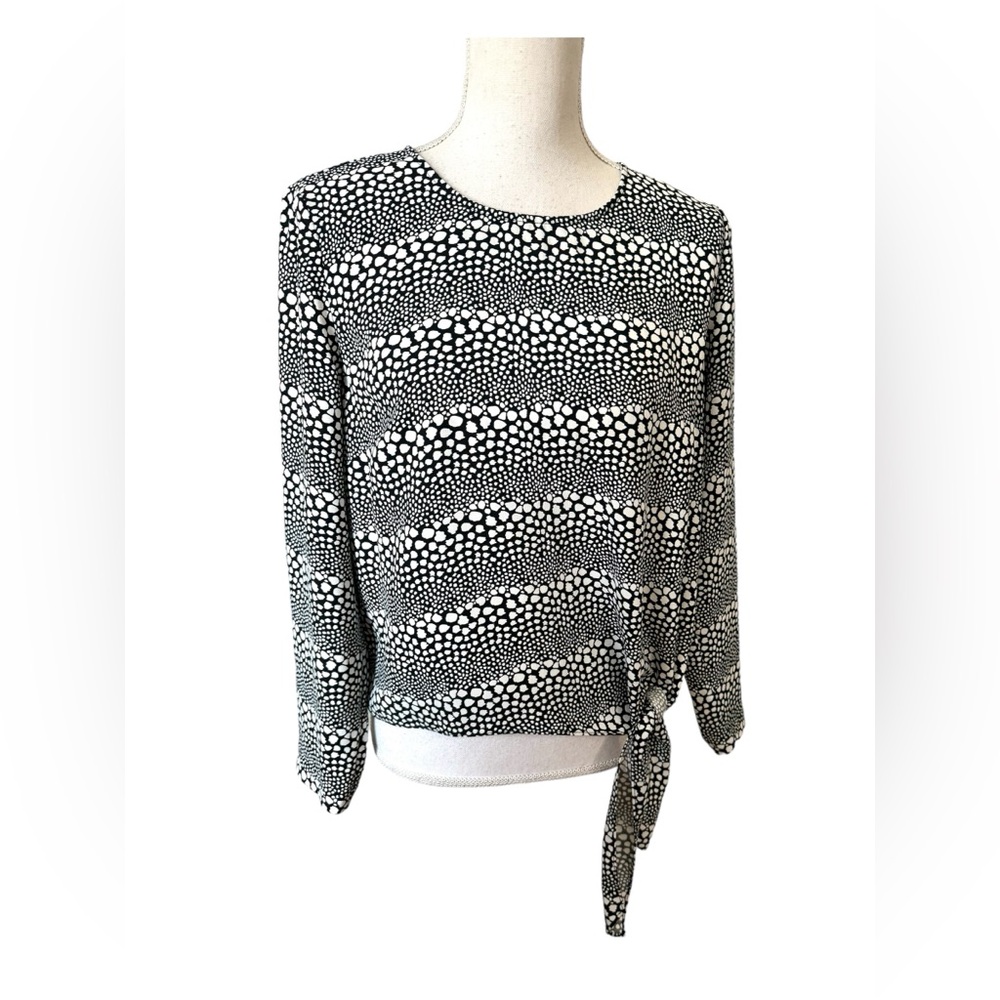 ❤️BEAUTIFUL TALBOT'S PRINT BLOUSE  LARGE/PETITE  #E